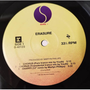 Erasure - Chorus 1991 USA Promo 12" Single Vinyl LP ***READY TO SHIP from Hong Kong***